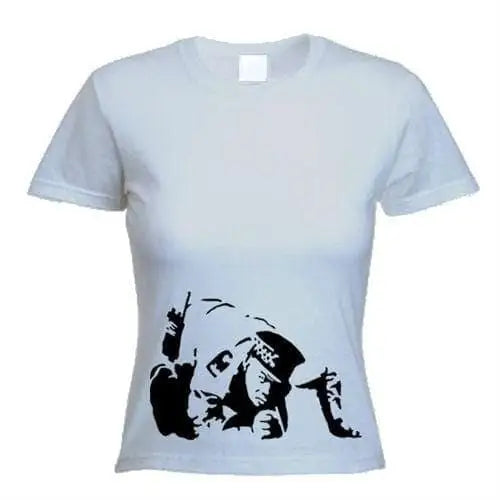 Banksy Coke Copper Ladies T-Shirt L / Light Grey