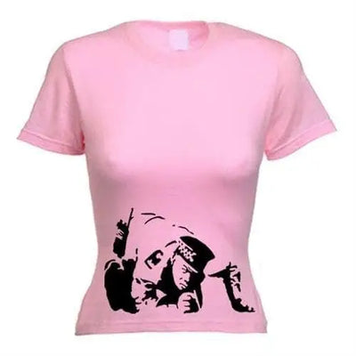 Banksy Coke Copper Ladies T-Shirt L / Light Pink