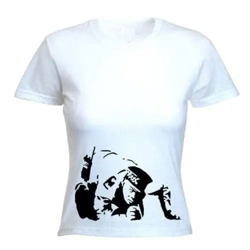 Banksy Coke Copper Ladies T-Shirt L / White
