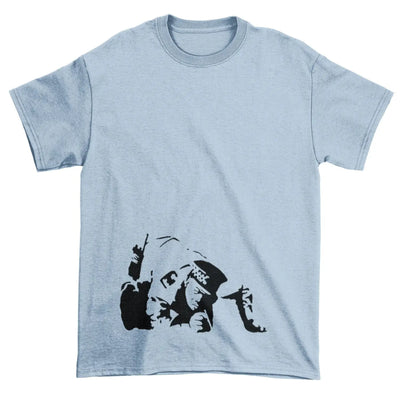 Banksy Coke Copper Mens T-Shirt XXL / Light Blue