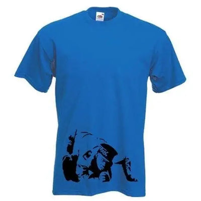 Banksy Coke Copper Mens T-Shirt XXL / Royal Blue