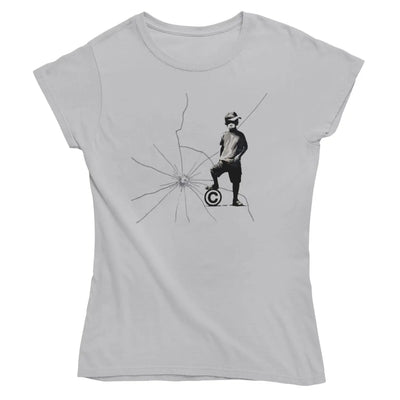 Banksy Copyright Breaker Ladies T-Shirt - XL - Womens