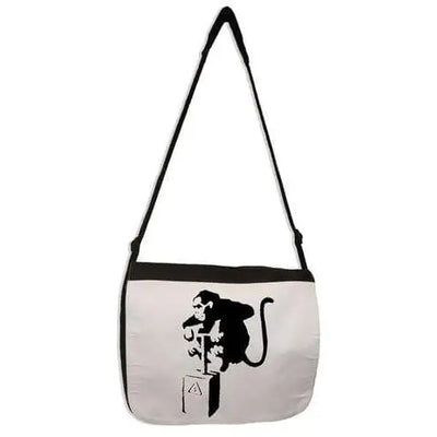 Banksy Detonator Monkey Laptop Messenger Bag