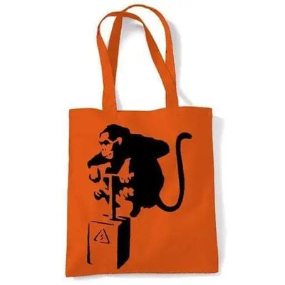 Banksy Detonator Monkey Shoulder bag Orange