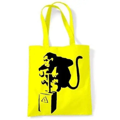 Banksy Detonator Monkey Shoulder bag Yellow
