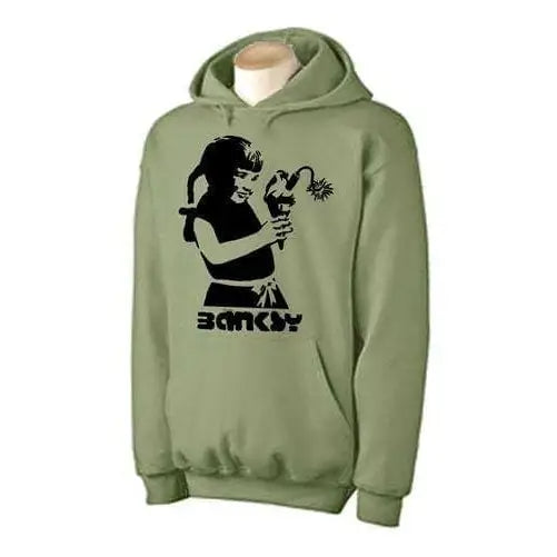 Banksy Dynamite Ice Cream Hoodie L / Khaki