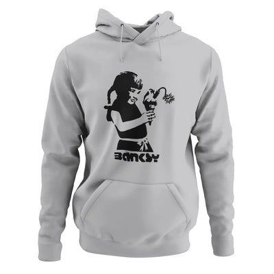 Banksy Dynamite Ice Cream Hoodie - L / Light Grey - Hoodie