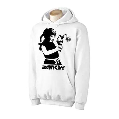 Banksy Dynamite Ice Cream Hoodie L / White