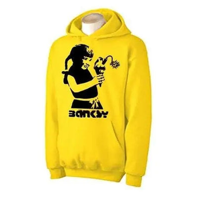 Banksy Dynamite Ice Cream Hoodie L / Yellow