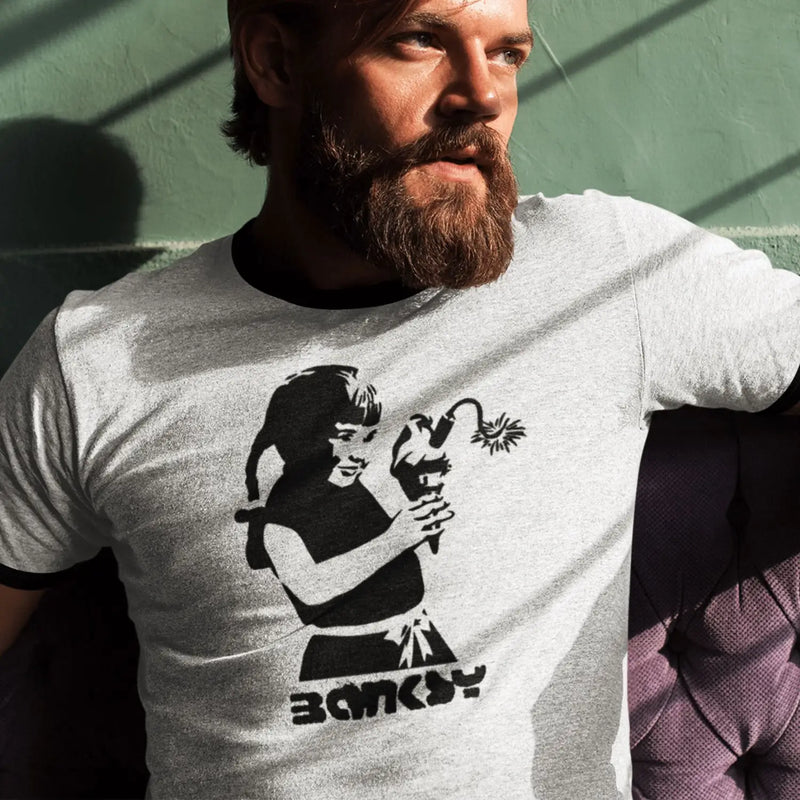 Banksy Dynamite Ice Cream Ringer T-Shirt