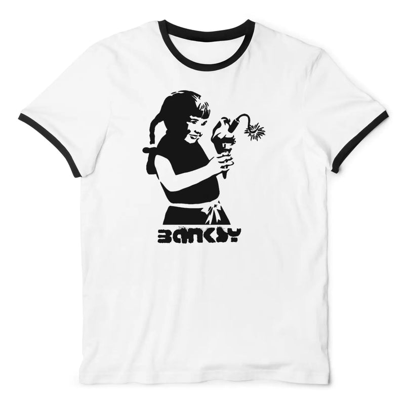 Banksy Dynamite Ice Cream Ringer T-Shirt S