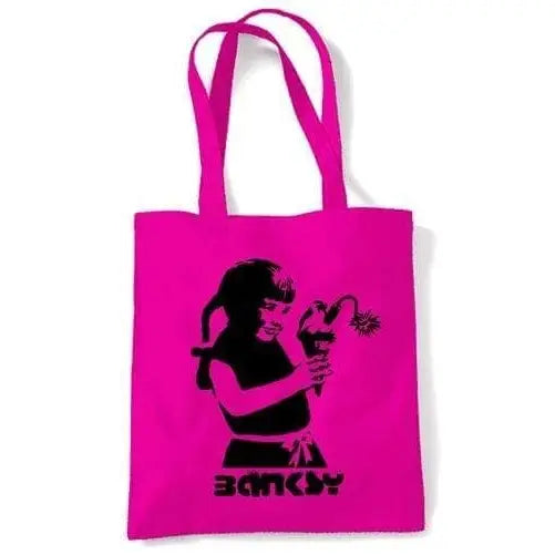 Banksy Dynamite Ice Cream Shoulder bag Dark Pink