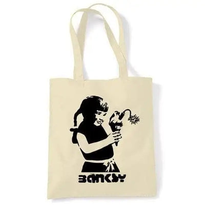 Banksy Dynamite Ice Cream Shoulder bag Cream