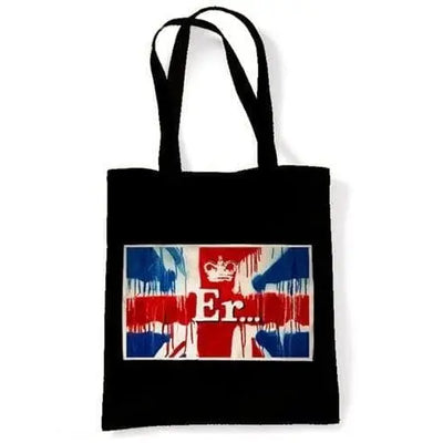 Banksy Er... Union Jack Guitar Shoulder bag Black