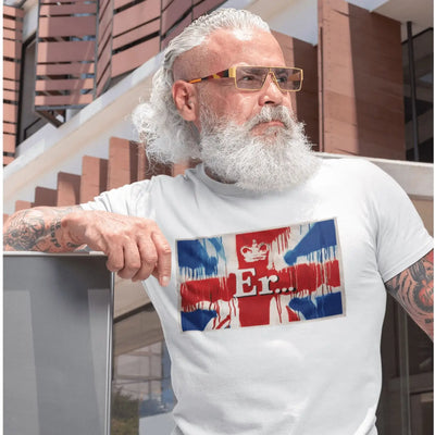 Banksy Er... Union Jack Mens T-Shirt