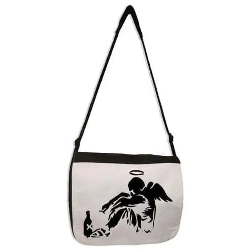 Banksy Fallen Angel Laptop Messenger Bag