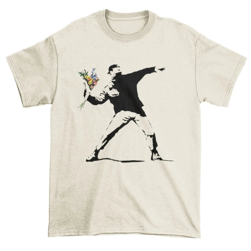 Banksy Flower Thrower Men&