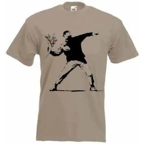 Banksy Flower Thrower Men&