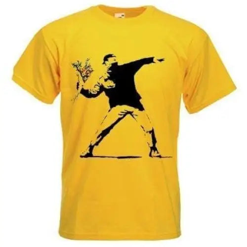 Banksy Flower Thrower Men&