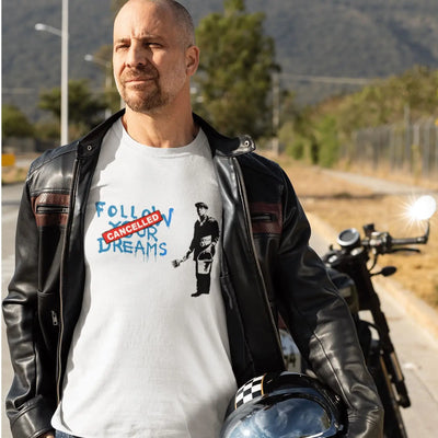 Banksy Follow Your Dreams Mens T-Shirt