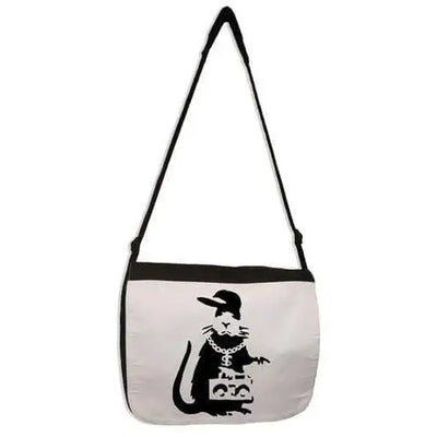 Banksy Gangster Rat Laptop Messenger Bag