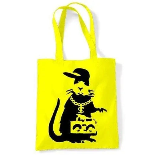 Banksy Gangster Rat Shoulder bag Yellow