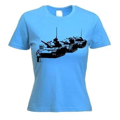 Banksy Golf Sale Ladies T-Shirt S / Light Blue