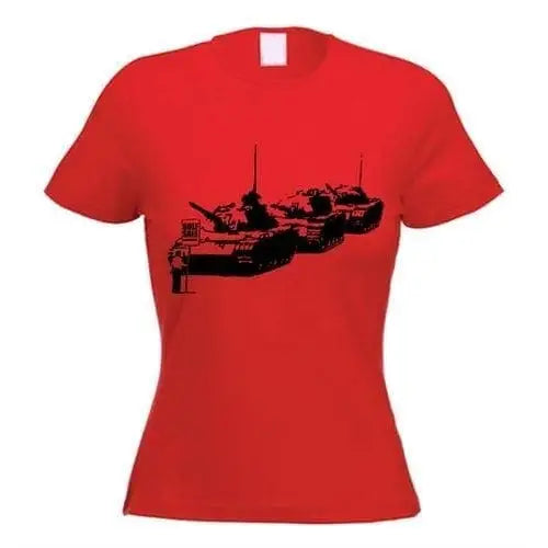 Banksy Golf Sale Ladies T-Shirt S / Red