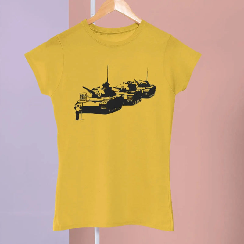Banksy Golf Sale Ladies T-Shirt - Womens T-Shirt