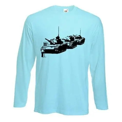 Banksy Golf Sale Long Sleeve T-Shirt S / Light Blue
