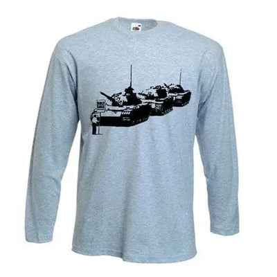 Banksy Golf Sale Long Sleeve T-Shirt S / Light Grey