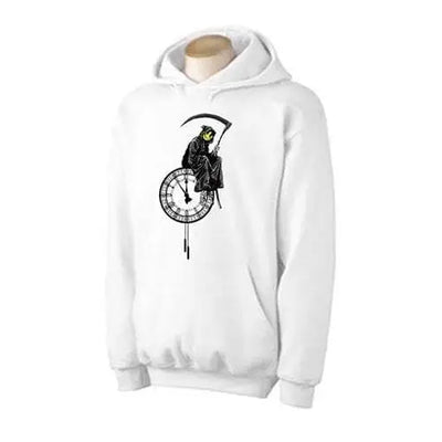 Banksy Grim Reaper Hoodie L / White