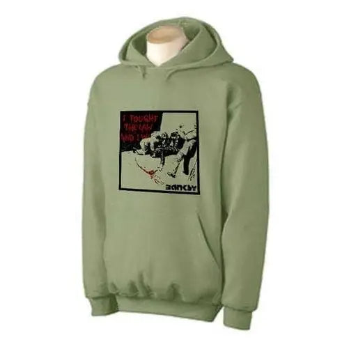 Banksy I Fought The Law Hoodie XXL / Khaki