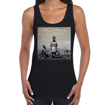 Banksy I Hate Mondays Women's Tank Vest Top XL / Black