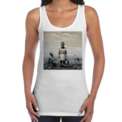 Banksy I Hate Mondays Women's Tank Vest Top XL / White