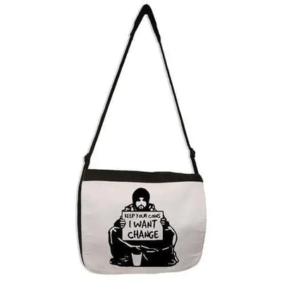 Banksy I Want Change Laptop Messenger Bag