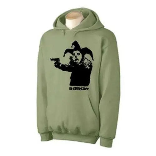 Banksy Insane Clown Hoodie S / Khaki