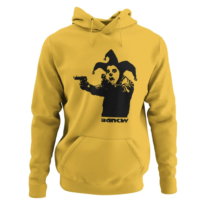 Banksy Insane Clown Hoodie - S / Yellow - Hoodie