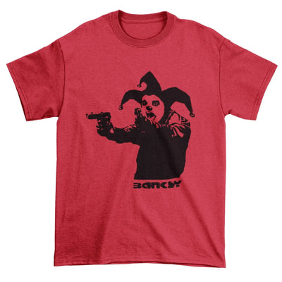 Banksy Insane Clown Men's T-Shirt 3XL / Red