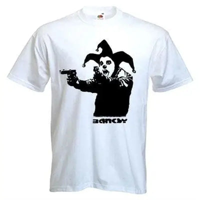 Banksy Insane Clown Men's T-Shirt 3XL / White