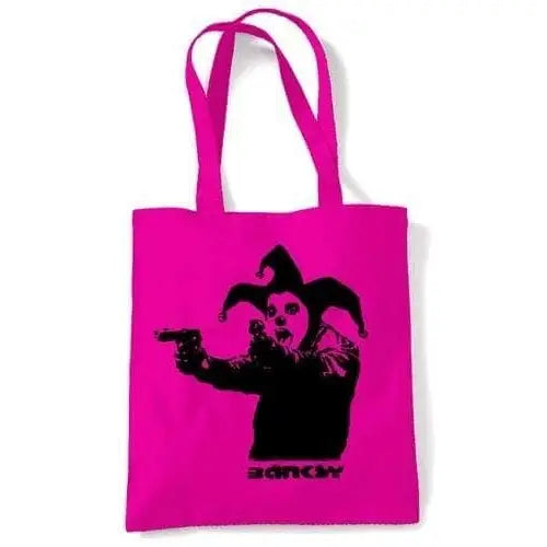 Banksy Insane Clown Shoulder bag Dark Pink