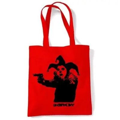 Banksy Insane Clown Shoulder bag Red