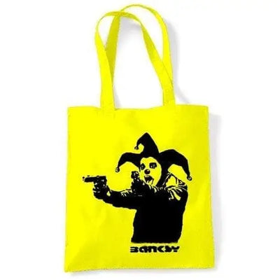 Banksy Insane Clown Shoulder bag Yellow