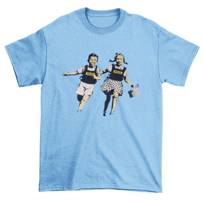 Banksy Jack & Jill Men's T-Shirt M / Light Blue