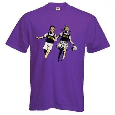 Banksy Jack & Jill Men's T-Shirt M / Purple