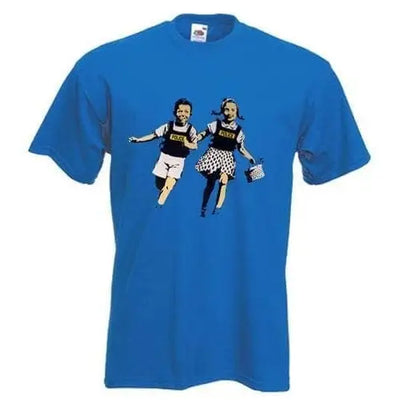 Banksy Jack & Jill Men's T-Shirt M / Royal Blue