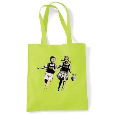 Banksy Jack & Jill Shoulder bag Lime Green