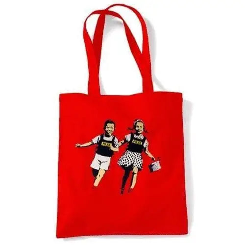Banksy Jack & Jill Shoulder bag Red