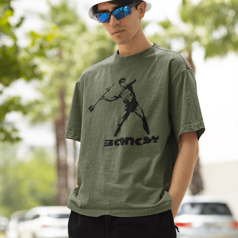 Banksy Javelin Thrower T-Shirt