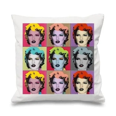 Banksy Kate Moss Cushion White